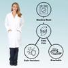 ACTIVE UNIFORMS Women's Medical Lab Coats (White, 4X-Large) view 4