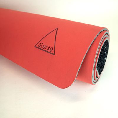 Alerse 8mm, 75% Recycled, Earth Friendly, Coral (Red) Yoga/Performance Workout Mat Yoga