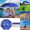MRTLLOA Extra Large Navy Blue/Sapphire Golf Umbrella, 54/62/68/72 Inch Automatic Open, Oversize Double Canopy Vented Windproof Waterproof Sports Stick Umbrellas for Rain(72 Inch Navy Blue/Sapphire) view 3