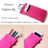 DQbhzh Soft Eyeglass Cases for Women Men Double Eye Glass Case Squeeze Top Eyeglasses Case Sunglass Bag with Microfiber Clean Cloth Protable Dual Travel Sleeve Pouch 2 Pack Hot Pink+Blue view 2