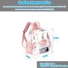 Crosstime Stadium Approved Clear Backpack 12x6x12 with Reinforced Straps  Waterproof Small Clear Bag for Stadium Events, Sports, Festival, Concert or Women  Rose Gold Trim view 3