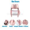Crosstime Stadium Approved Clear Backpack 12x6x12 with Reinforced Straps  Waterproof Small Clear Bag for Stadium Events, Sports, Festival, Concert or Women  Rose Gold Trim view 4