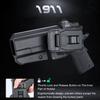 1911 Holster, OWB Holster Thumb Release & Optics Cut Fit: 1911 5'' No Rail Colt/Elite Force/Kimber/Springfield/Taurus, Outside Waistband, 360 Degree Adj. Belt Clip Fits 1.5-2.25 Inch Belt, Right Hand view 2