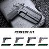 1911 Holster, OWB Holster Thumb Release & Optics Cut Fit: 1911 5'' No Rail Colt/Elite Force/Kimber/Springfield/Taurus, Outside Waistband, 360 Degree Adj. Belt Clip Fits 1.5-2.25 Inch Belt, Right Hand view 3