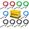 AIO EYEUY 10 Pack Adjustable Jump Rope for Fitness and Exercise-PVC Skipping Rope for Men,Women and Kids-Tangle-Free for Keeping Fit, Training, Workout view 1