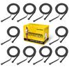 AIO EYEUY Adjustable Jump Rope for Fitness and Exercise-PVC Skipping Rope for Men,Women and Kids-Tangle-Free for Keeping Fit, Training, Workout 10 Pack Black view 1