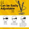 AIO EYEUY Adjustable Jump Rope for Fitness and Exercise-PVC Skipping Rope for Men,Women and Kids-Tangle-Free for Keeping Fit, Training, Workout 10 Pack Black view 3