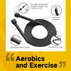 AIO EYEUY Adjustable Jump Rope for Fitness and Exercise-PVC Skipping Rope for Men,Women and Kids-Tangle-Free for Keeping Fit, Training, Workout 10 Pack Black view 4