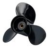 RASON-REX OEM Grade Aluminum Outboard 3 Blades Propeller 10 1/4x15P Boat Prop Compatible for Suzuki 20-30HP with 10 Spline Tooth,RH view 1