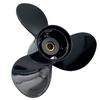 RASON-REX OEM Grade Aluminum Outboard 3 Blades Propeller 10 1/4x15P Boat Prop Compatible for Suzuki 20-30HP with 10 Spline Tooth,RH view 3