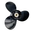 RASON-REX OEM Grade Aluminum Outboard 3 Blades Propeller Boat Prop 9 1/4x10P Compatible for Suzuki 8-20HP with 10 Spline Tooth,RH view 4