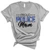 TeesAndTankYou Proud Police Mom Shirt Unisex 3X-Large Grey view 1