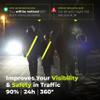 NordicFlows Rechargeable LED Lights Safety Vest  Reflective and Lighted Sash for Night Walks, Running, and Walking The Dog in The Dark Gear view 4