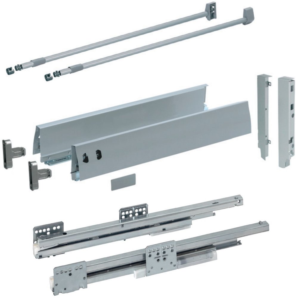 UMAXO DWD-XP Dynamic XP Unit Set Aluminium Metallic Full Extension Submerised Synchronised 450 mm 40 kg with Rails