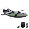 Avalanche 1-Person Voyager Inflatable Kayak Set, Includes Pump, Fin, Carry Bag, Kayak Seat, Paddle & Repair Kit (1-Person)