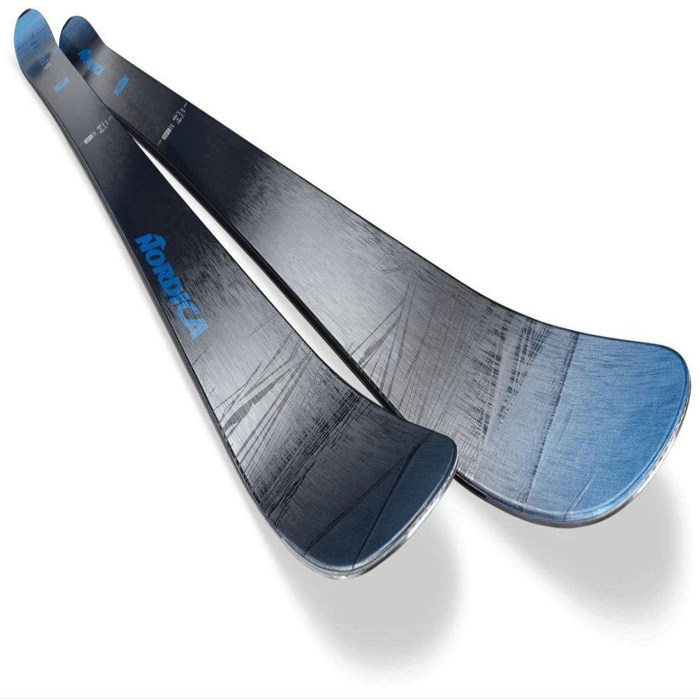 Nordica Men Unleashed 98 Skis, Color: Grey/Blue (0A232600001)