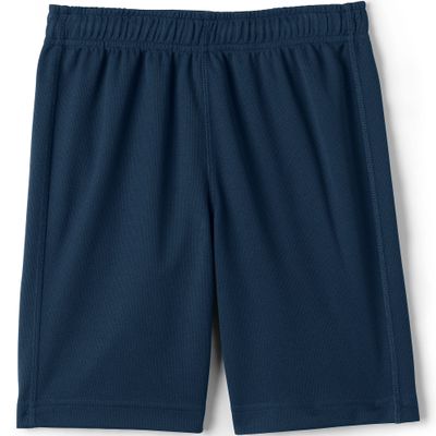 Lands' End Uniform Boys Mesh Short Classic Navy Kids Large