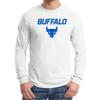 AL02 - University at Buffalo Bulls Primary Logo Long Sleeve T Shirt - Large - White view 2