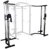 Fitvids Multi-Function Adjustable Power Cage with J-Hooks, Safety Straps and Optional LAT Pulldown Attachment and Cable Crossover, Cable Crossover Only Black view 2
