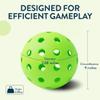Pro Aviana Outdoor Pickleball Balls USAPA Approved for Tournament Play 6 12 48 Packs Durable 40-Hole Design Ideal for All Skill Levels Pickleball Accessories Pickleball Balls Outdoor (Green 12 Pack) view 4
