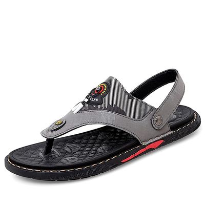 Tsuukuie Men's Beach Sandals Handmade Sandals Fishing Outdoor Adjustable Casual Walking Shoes
