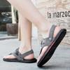 Tsuukuie Men's Beach Sandals Handmade Sandals Fishing Outdoor Adjustable Casual Walking Shoes view 2