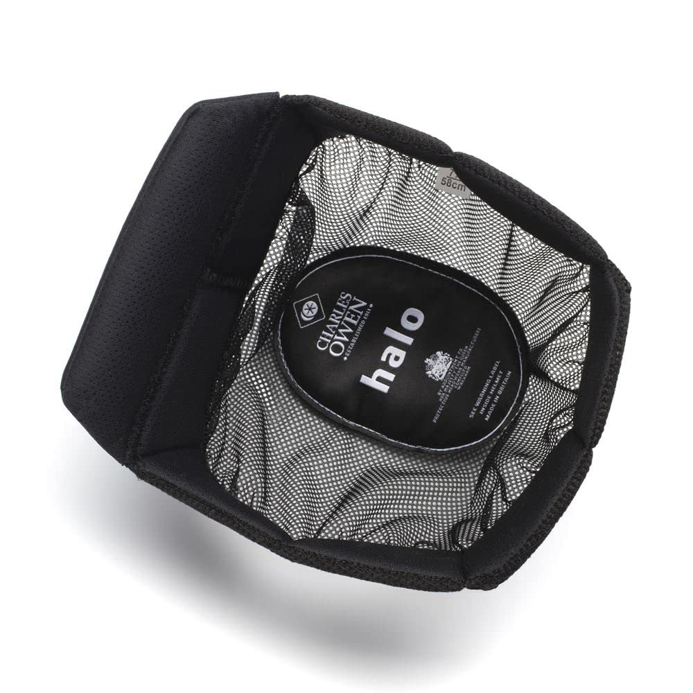 Charles Owen Halo Headband (Halo/Halo Luxe/Halo MIPS/Halo Luxe MIPS), Size 56Cm-6-7/8, Black