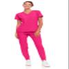 Natural Uniforms Womens Cool Stretch Jogger Scrub Set with Regular and Petite Sizes (Hot Pink, 3X-Large) view 1