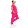 Natural Uniforms Womens Cool Stretch Jogger Scrub Set with Regular and Petite Sizes (Hot Pink, 3X-Large) view 2