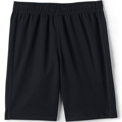 Lands' End Uniform Boys Mesh Short Black Kids Large