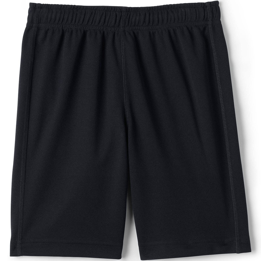 Lands' End Uniform Boys Mesh Short Black Kids Large