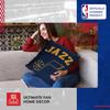 Northwest NBA Decorative Basketball Throw Pillow - Premium Poly-Spandex - 14"x14" - Home Decor with a Stylish Pillow (Utah Jazz - Navy) view 3