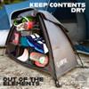 CAMPYRE - Tent & RV Camping Organizer with Zippered Flap, 9-Shelf Storage. RV Shoe Organizer, Dining Tent Organizer. Organize Any Other Camp Gear/Accessories (Patented - Licensed) view 2