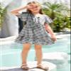 UMEKO Girls Polka Dot Print Midi Dress Button Down V Neck Short Sleeve Ruffle Casual Dresses (11-12 Year, Y-Black) view 3