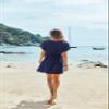Ekouaer Women's Cover Ups Casual Swimsuit Coverups Flowy Tie Waist Beach Cover Up Dress(Navy Blue, X-Large) view 4