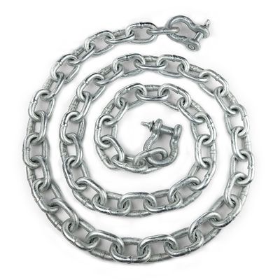 lifstar (2) 5/16" x 6ft Marine Anchor Chain with Shackles, Anti-Rust, Lead Chain for Boats, Fishing, Sailing Use, Grey Color(5/16-6FT, Grey, 2)