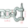 lifstar (2) 5/16" x 6ft Marine Anchor Chain with Shackles, Anti-Rust, Lead Chain for Boats, Fishing, Sailing Use, Grey Color(5/16-6FT, Grey, 2) view 2