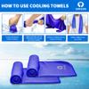 Sukeen Cooling Towel for Neck and Face (40"x12"), Microfiber Bulk Cooling Towels for Athletes Cooling Neck Wraps Instant Cooling Towels for Yoga,Gym,Golf,Running,Fitness and Workout view 3