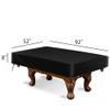 amberr Billiard Pool Table Cover,Waterproof Fade Resistant Windproof Scratch Resistant Covers Cover for Pool Table Snooker Billiard Table (Black, 7FT: 92x52x8in) view 2
