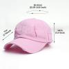 Classic Low Profile Patch Cotton Hat Men Women Distressed Baseball Cap Vintage Washed Dad Hat Unconstructed Plain Cap Black view 3