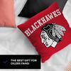 Northwest NHL Decorative Pillows- Enhance Your Space with Woven Throw Pillows - 14" x 14" - Playing Field at Your Home (Chicago Blackhawks - Red) view 4
