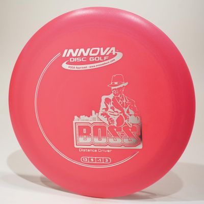 Innova DX Boss Disc Golf Distance Driver, Pick Color/Weight [Stamp & Exact Color May Vary] Pink 170-172 Grams
