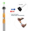 SANLIKE Telescoping Tarp Pole Adjustable Tent Poles, 33"-86.6" Thickened Tube Collapsible Stainless Steel Canopy Poles for Camping Backpacking Hiking Awning Sun Sails Outdoor Sports, Set of 2 view 4