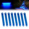 8Pcs Blue Marine Boat Lights,12V Waterproof Utility Led Interior Lights For Boat Deck Courtesy Transom Cockpit Light, Yacht Fishing Pontoon Boat Sailboat Kayak Bass Boat Vessel 12V view 1