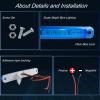 8Pcs Blue Marine Boat Lights,12V Waterproof Utility Led Interior Lights For Boat Deck Courtesy Transom Cockpit Light, Yacht Fishing Pontoon Boat Sailboat Kayak Bass Boat Vessel 12V view 3