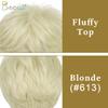 BECUS Blonde Wig for Men Short, Platinum Blonde Wigs with Bangs, Straight Synthetic Cosplay Mens Wig, Realistic Costume Wigs for Halloween, Anime, Rockstar Party view 4