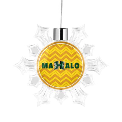 University of Hawaii Snowflake Christmas Tree Ornament Decoration for Tree Party Home Holiday Decor (University of Hawaii 7)