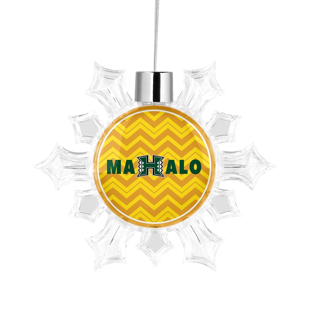 University of Hawaii Snowflake Christmas Tree Ornament Decoration for Tree Party Home Holiday Decor (University of Hawaii 7)