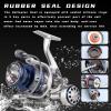 Accuretta Saltwater Spinning Reel,13+1BB Ultra Smooth Saltwater Fishing Reels,Powerful Carbon Drag,CNC Aluminum Spool & Handle view 3