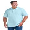 KingSize Men's Big & Tall Shrink-Less Classic Cotton Polo Shirt - 4XL, Ice Blue view 1